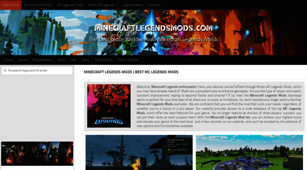 minecraftlegendsmods.com - Minecraft Legends Mods | Best ...