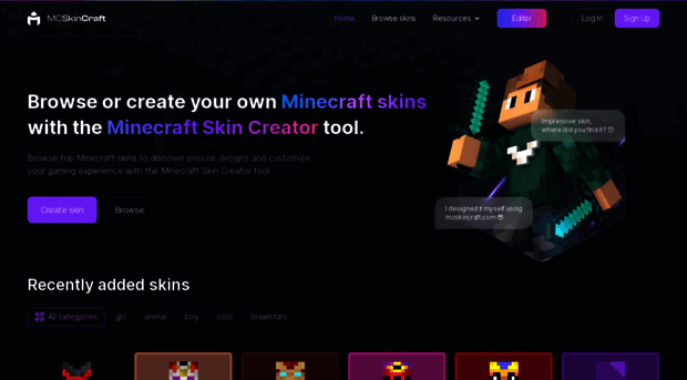 minecraftskins.io