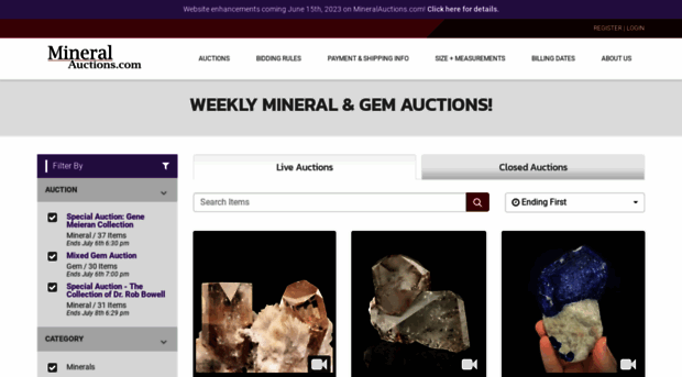 mineralauctions.com