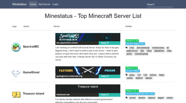 minestatus.com