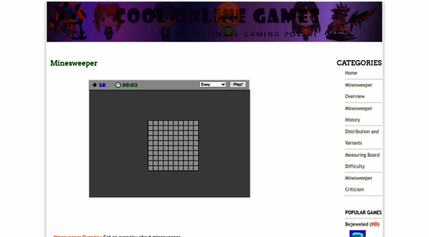 minesweeper.coolonlinegames.org