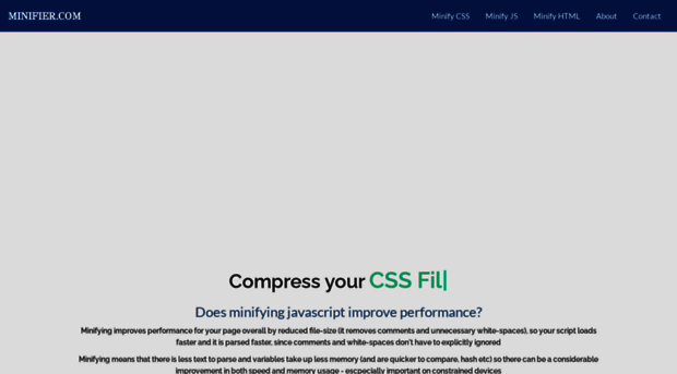 minifier.com