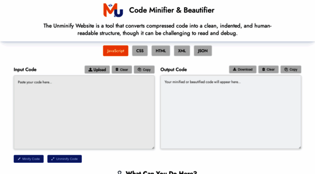 minifyunminifycode.com