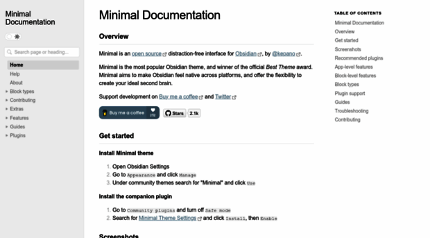 minimal.guide