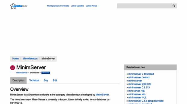 minimserver.updatestar.com