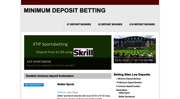 minimumdepositbetting.com