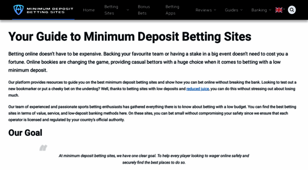 minimumdepositbettingsites.com