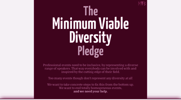 minimumviablediversitypledge.com