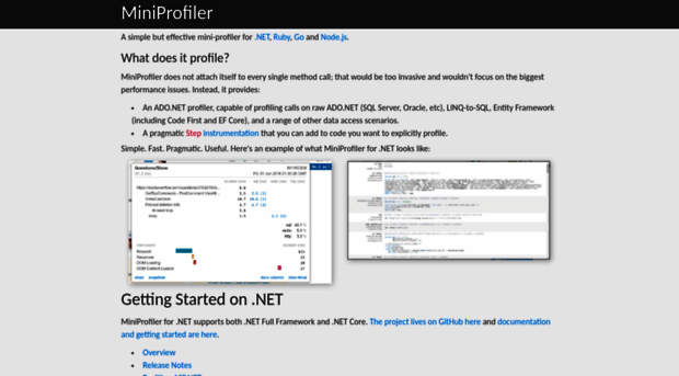 miniprofiler.com
