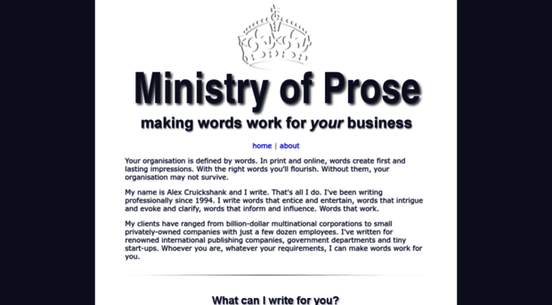 ministryofprose.com