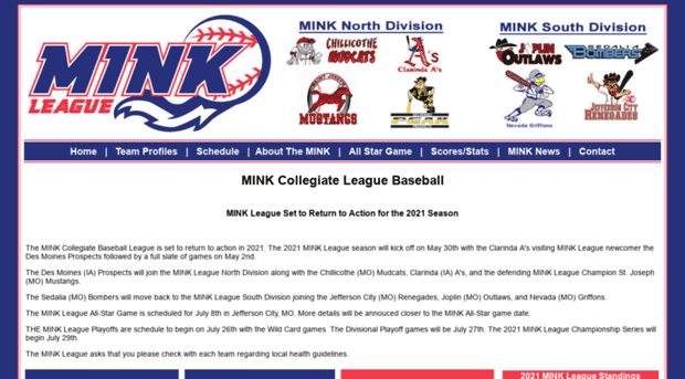 minkleaguebaseball.com