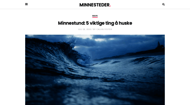 minnesteder.no