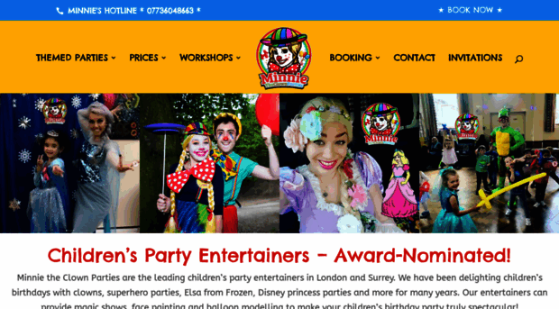 minnietheclownparties.co.uk