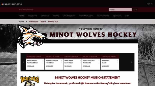 minothockey.com