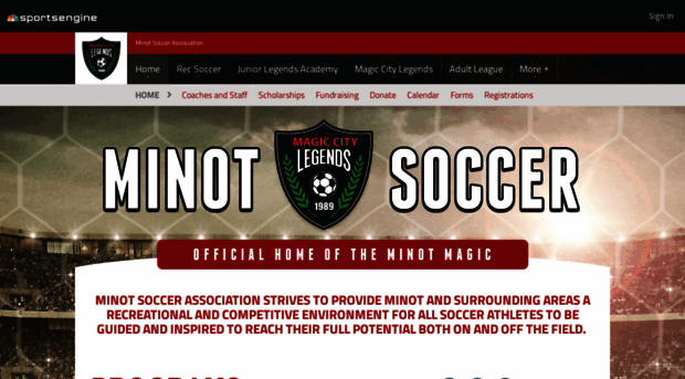 minotsoccer.com