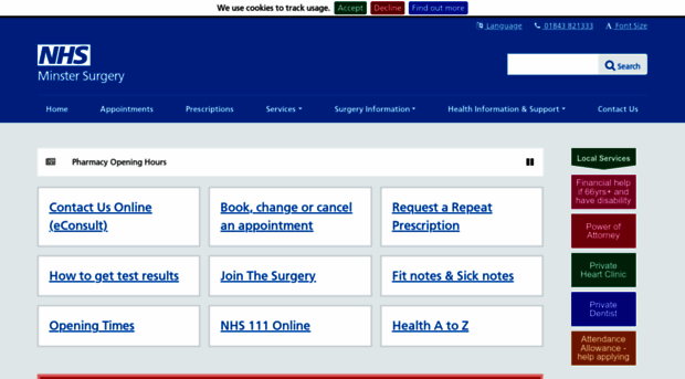 minstersurgery-thanet.co.uk