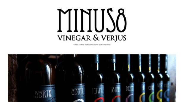 minus8vinegar.com