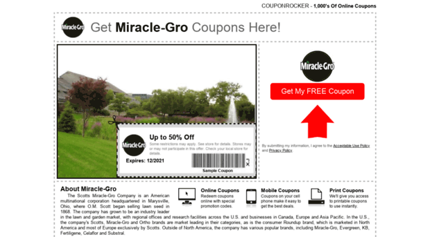 miraclegro.couponrocker.com