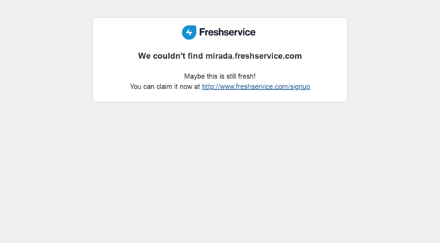mirada.freshservice.com