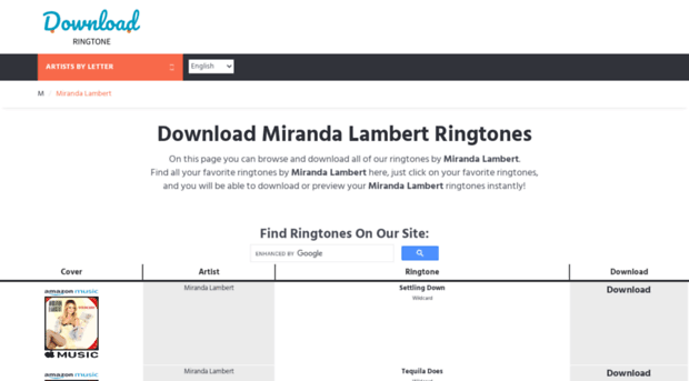 mirandalambert.download-ringtone.com