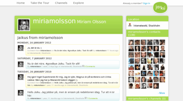 miriamolsson.jaiku.com