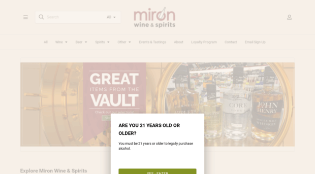 mironwineandspirits.com