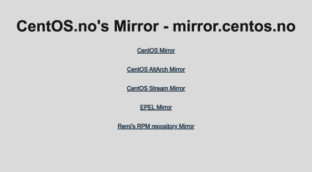 mirror.centos.no