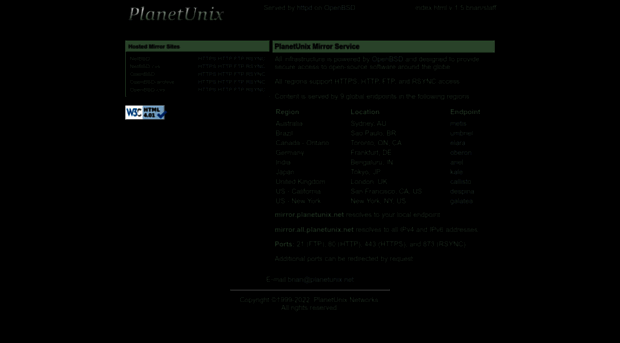 mirror.planetunix.net