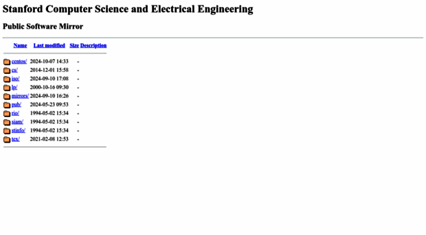 mirror.stanford.edu