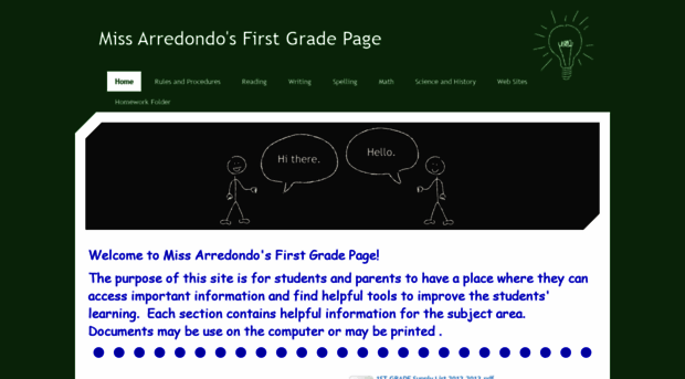 missarredondosfirstgradepage.yolasite.com