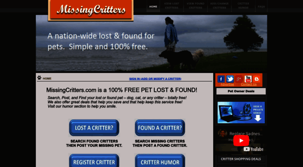 missingcritters.com