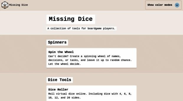 missingdice.com