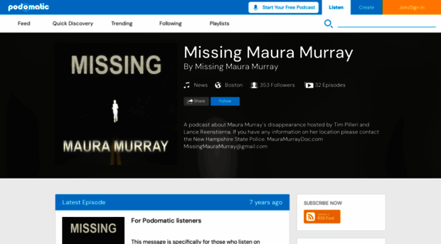 missingmauramurray.podomatic.com