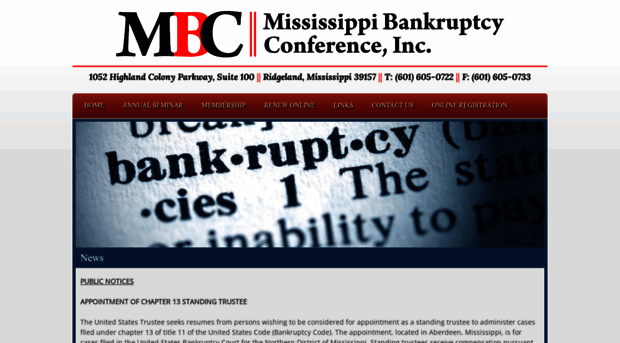 mississippibankruptcyconference.com