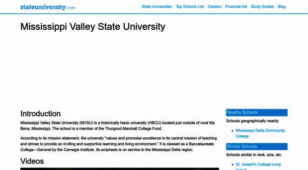 mississippivalley.stateuniversity.com