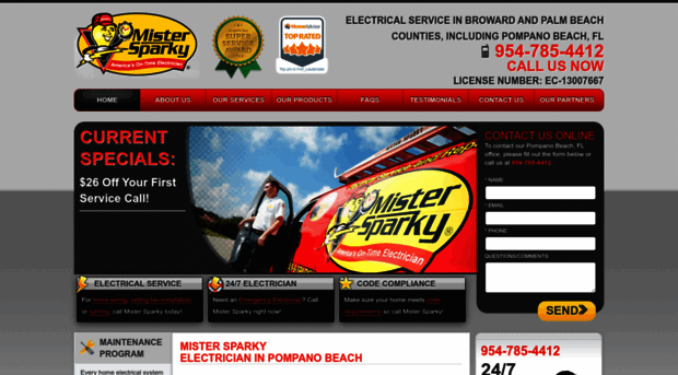 mistersparkypompanobeach.com