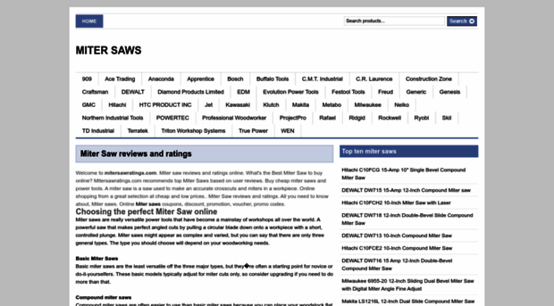 mitersawratings.com