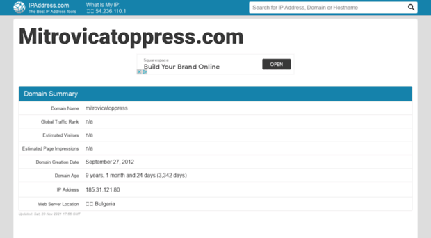 mitrovicatoppress.com.ipaddress.com