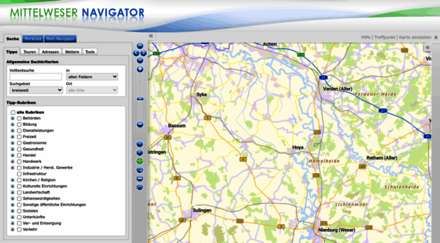 mittelweser-navigator.de