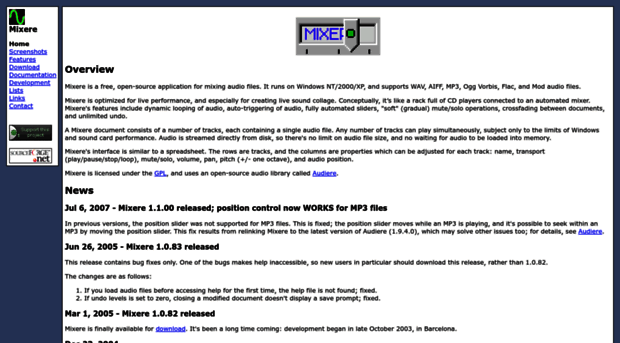 mixere.sourceforge.net