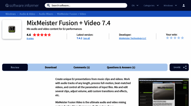 mixmeister-fusion-video1.software.informer.com