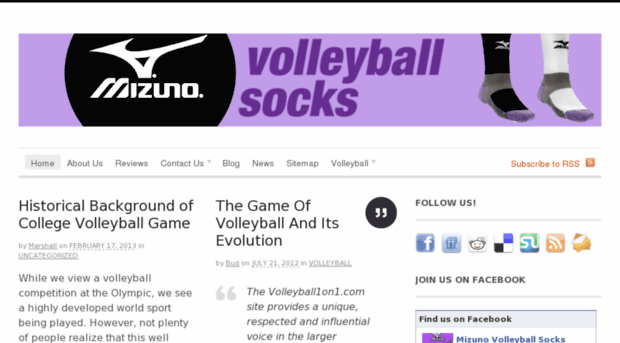 mizunovolleyballsocks.com