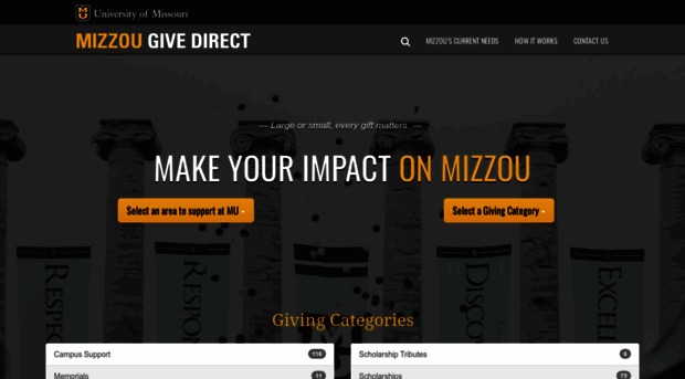 mizzougivedirect.missouri.edu