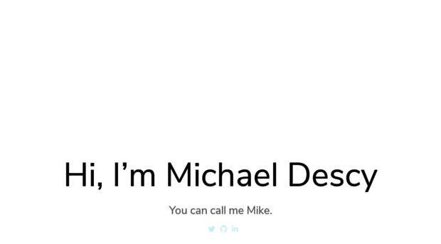 mjdescy.me