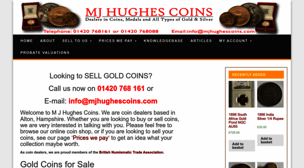 mjhughescoins.com