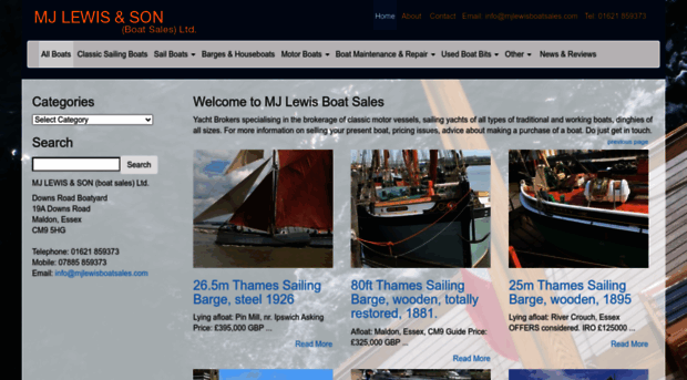 mjlewisboatsales.com