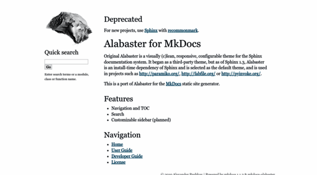 mkdocs-alabaster.ale.sh