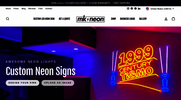 mkneon.com