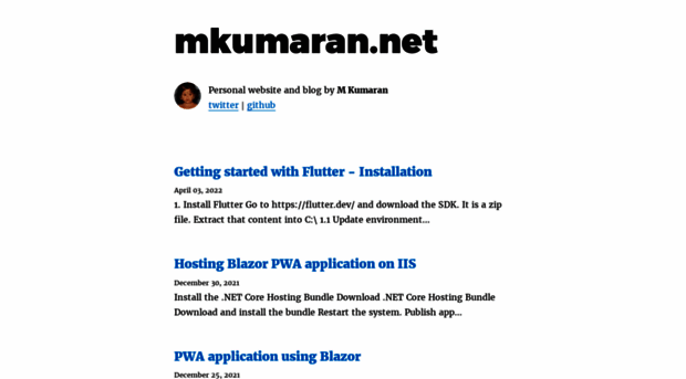 mkumaran.net