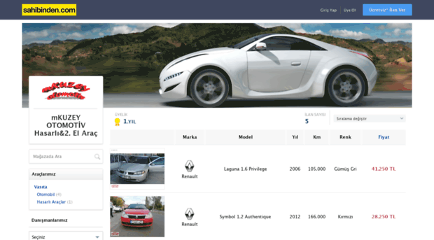 mkuzeyotomotiv.sahibinden.com